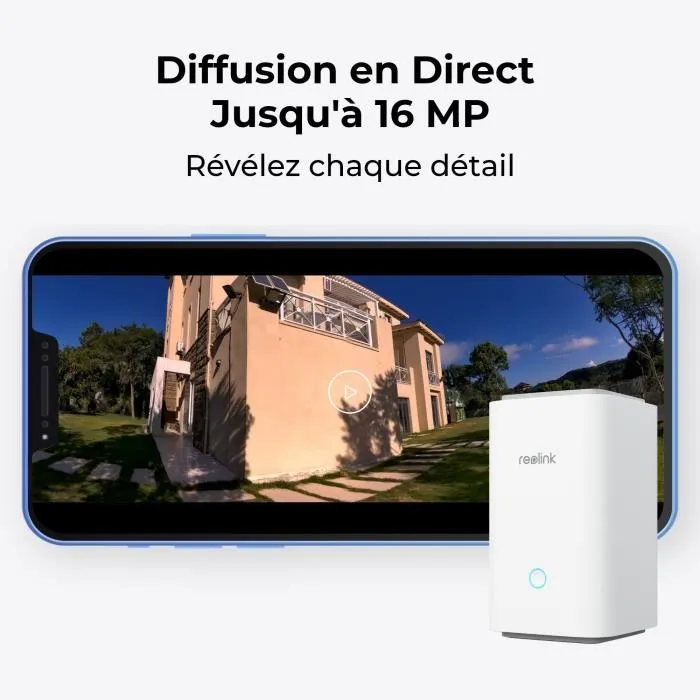 Reolink Home Hub - Centre de gestion pour caméras de surveillance, compatible Google Home, WiFi 6, stockage microSD 512 Go, blanc Reolink Home Hub - Centre de gestion pour caméras de surveillance, compatible Google Home, WiFi 6, stockage microSD 512 Go, blanc