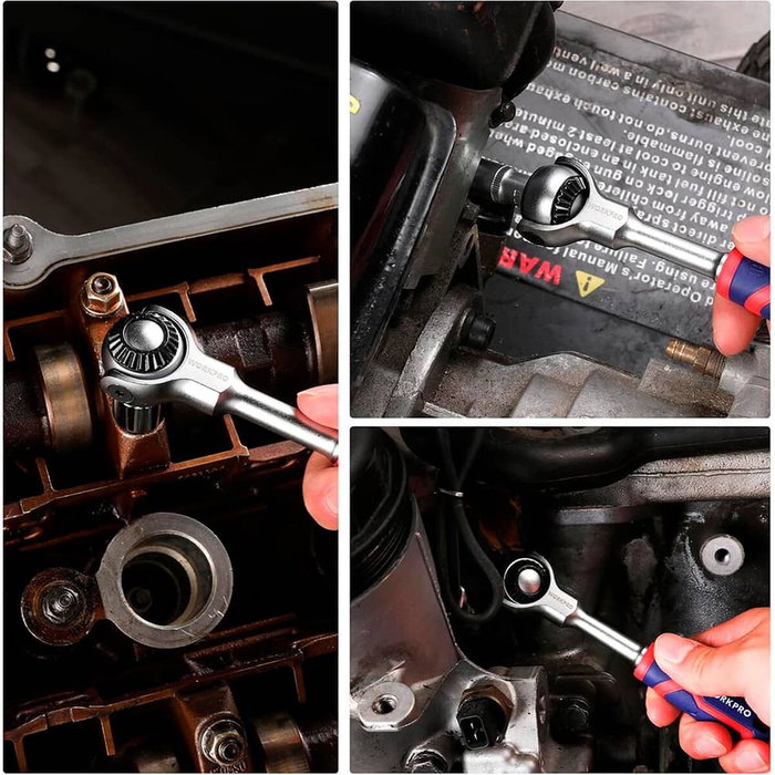 Clé à cliquet Workpro 1/4"