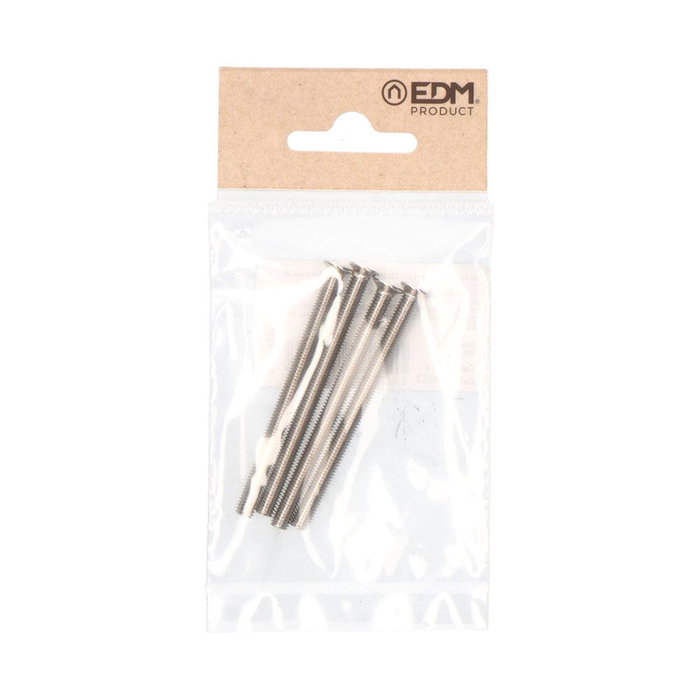 Edm Vis cylindrique Trn16 en acier nickelé M5 x 65 mm, 4 pièces