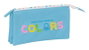 Safta Portatodo Triple Benetton "Spring" - Porte-tout Triple 22 x 12 x 3 cm - Recommandé 3 ans et plus