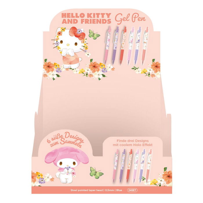 Sanrio présentoir stylos à bille à encre gel Premium Hello Kitty & Friends (24)