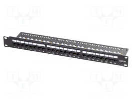 LOGILINK Panneau de brassage RJ45 noir