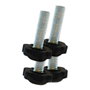 Edm Nivelador pomo NV08, M6, Ø18 x 27 mm, Noir