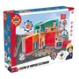 Smoby - Caserne Sam le Pompier Pontypandy avec figurine, sons et lumières - Jouet enfant à partir de 3 ans - Playset inspiré de la série TV