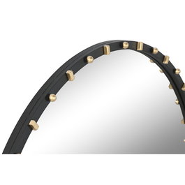 Miroir mural Home ESPRIT Noir Doré Moderne 90 x 3,5 x 90 cm