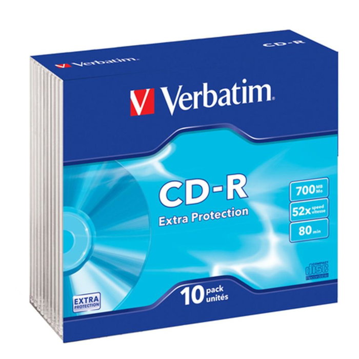Verbatim CD-R Extra Protection 700 MB 52x (Lot de 10) Verbatim CD-R Extra Protection 700 MB 52x (Lot de 10)