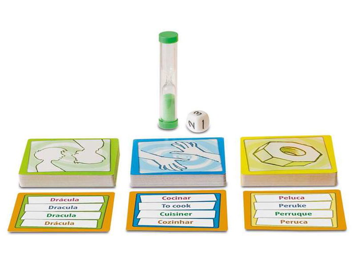 Cayro - Jeu de société Mi Mic - Jeu de mimes et de phrases humoristiques en espagnol - Version multilingue - 2 joueurs - À partir de之道 8 ans Cayro - Jeu de société Mi Mic - Jeu de mimes et de phrases humoristiques en espagnol - Version multilingue - 2 joueurs - À partir de之道 8 ans