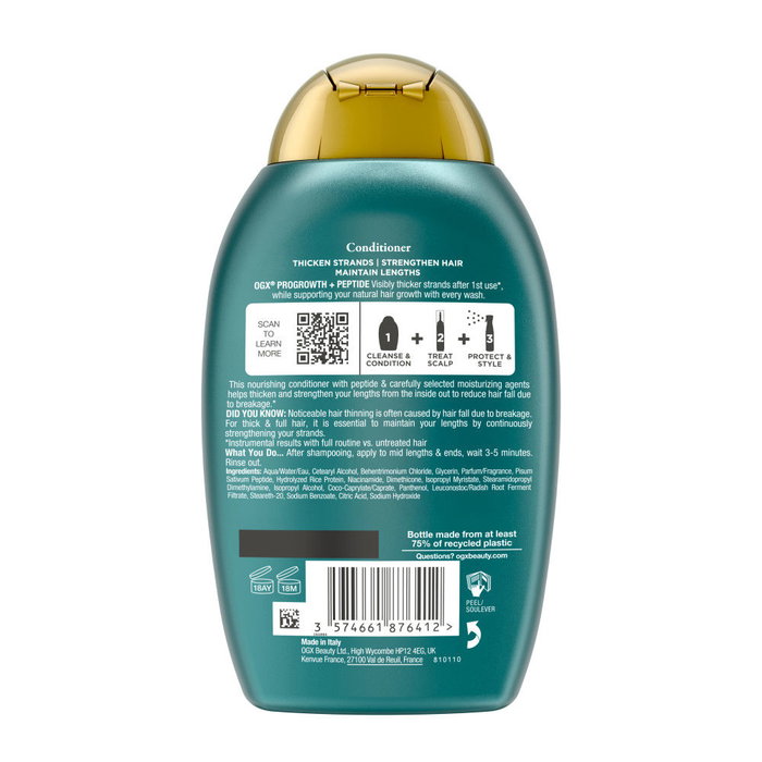 Ogx Après-shampooing ProGrowth + Peptide 385 ml