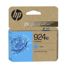 HP EvoMore Cartouche d'encre No. 924e Cyan 4K0U7NE