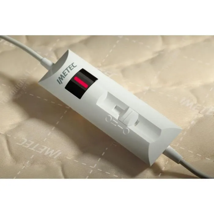 Imetec Couvre-matelas chauffant 150 x 80 cm - 2 commandes, 2 températures - Lavable