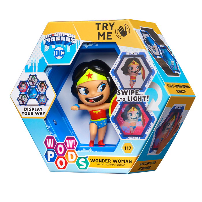 Wow Stuff Figurine Wow! Pod DC Wonder Woman avec éclairage à détecteur de mouvement Wow Stuff Figurine Wow! Pod DC Wonder Woman avec éclairage à détecteur de mouvement