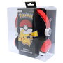OTL TECHNOLOGIES Casque audio avec design Pokeball Pokemon, diadema ajustable et coussinée, connexion jack 3,5 mm, 90dB, pour enfants et adultes