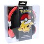 OTL TECHNOLOGIES Casque audio avec design Pokeball Pokemon, diadema ajustable et coussinée, connexion jack 3,5 mm, 90dB, pour enfants et adultes