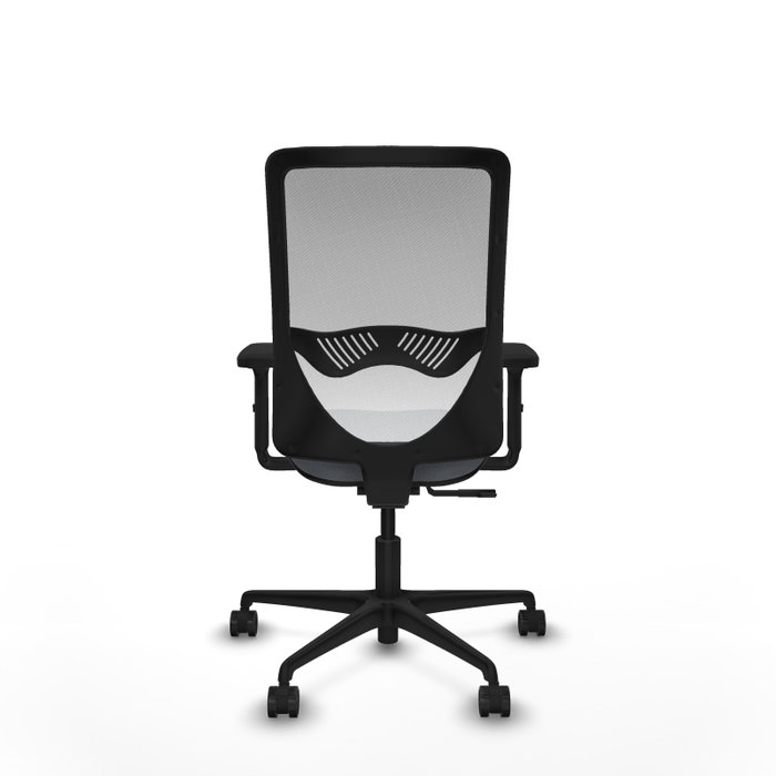 Chaise Zulema Synchro 3 positions tissu Gris Maille Blanc Base en nylon noir Accoudoir 2D Sans appui-tête Roulettes 65mm nylon Chaise Zulema Synchro 3 positions tissu Gris Maille Blanc Base en nylon noir Accoudoir 2D Sans appui-tête Roulettes 65mm nylon