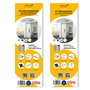 Emuca Kit de ferrures pour Placard 81, 2 portes coulissantes, profilé Wave, Anodisé mat