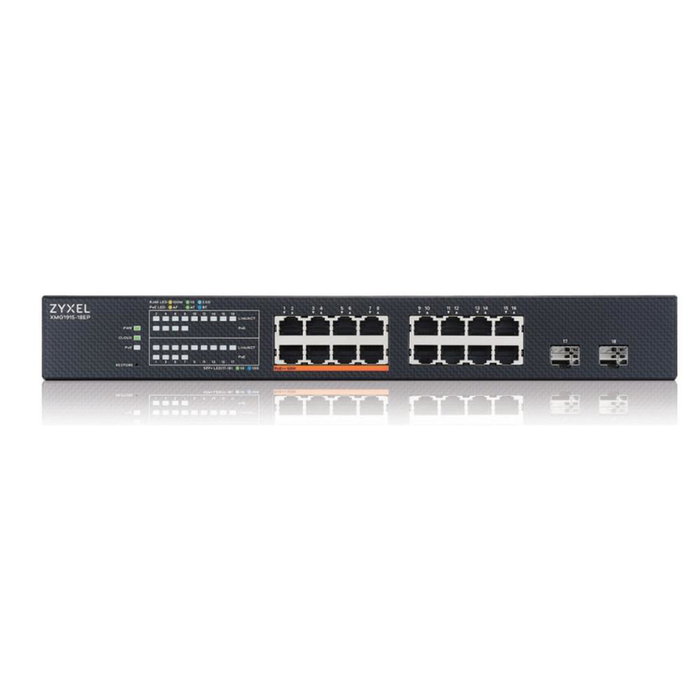 Zyxel XMG1915-18EP Switch Géré L2 16 Ports 2.5G Ethernet + 2 SFP+ PoE 180W Montage Rack Zyxel XMG1915-18EP Switch Géré L2 16 Ports 2.5G Ethernet + 2 SFP+ PoE 180W Montage Rack