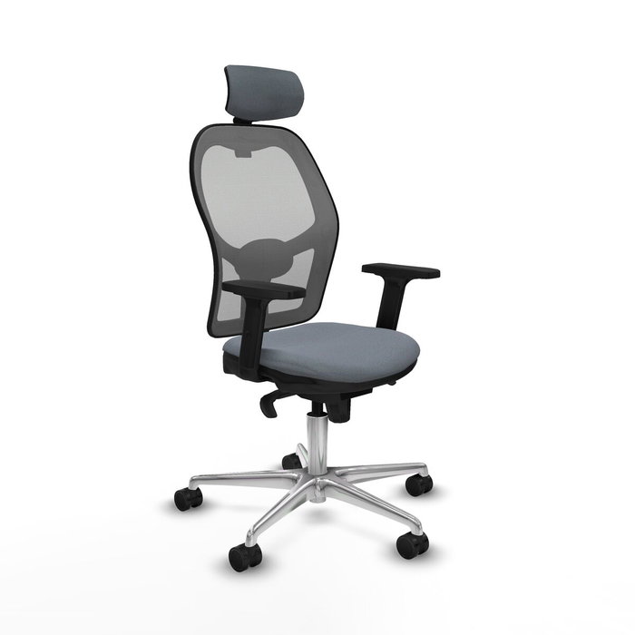 Piqueras y Crespo Chaise de Bureau Jorquera avec Appui-tête Gris Piqueras y Crespo Chaise de Bureau Jorquera avec Appui-tête Gris