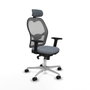 Piqueras y Crespo Chaise de Bureau Jorquera avec Appui-tête Gris