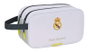 Safta Nécessaire de voyage 2 fermetures éclair adapté au caddie Real Madrid équipementier 25/26, dimensions 26x15x12.5 cm