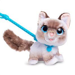 Just Play FurReal Wag-A-Lots Kitty 28059 - Jouet interactif pour enfant, chaton avec laisse, son et mouvements réalistes, 4 ans et plus