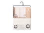 GIFTDECOR Cortina Blanca Rayas Horizontales