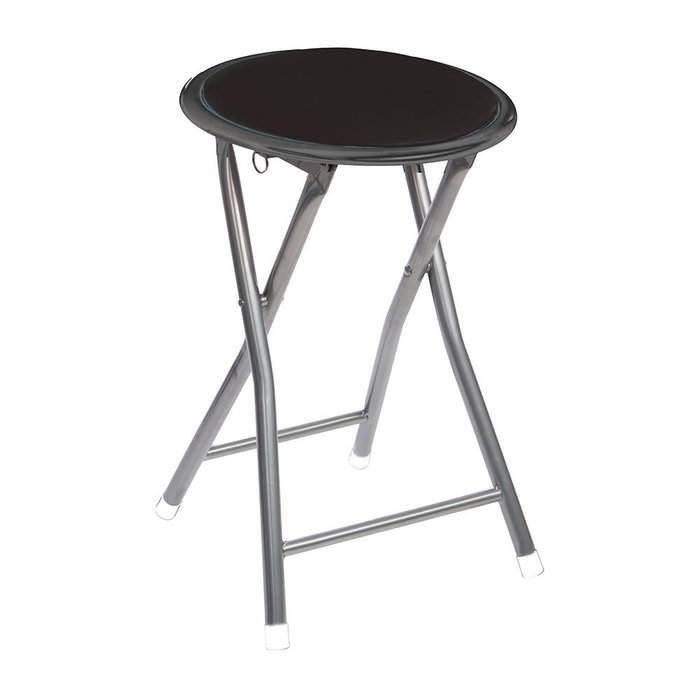 Atmosphera Tabouret de cuisine noir 30x30x45cm Acier et PVC Atmosphera Tabouret de cuisine noir 30x30x45cm Acier et PVC