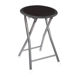 Atmosphera Tabouret de cuisine pliable noir 30 x 30 x 45 cm