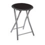 Atmosphera Tabouret de cuisine pliable noir 30 x 30 x 45 cm
