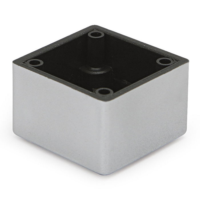 HERRAJES ALK Patte Plastique Uria 45X45 H30 Ral9006 HERRAJES ALK Patte Plastique Uria 45X45 H30 Ral9006