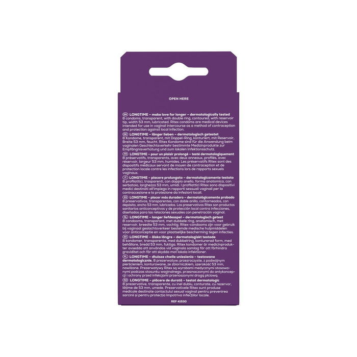 Préservatifs Ritex Longtime 8 Unités Préservatifs Ritex Longtime 8 Unités