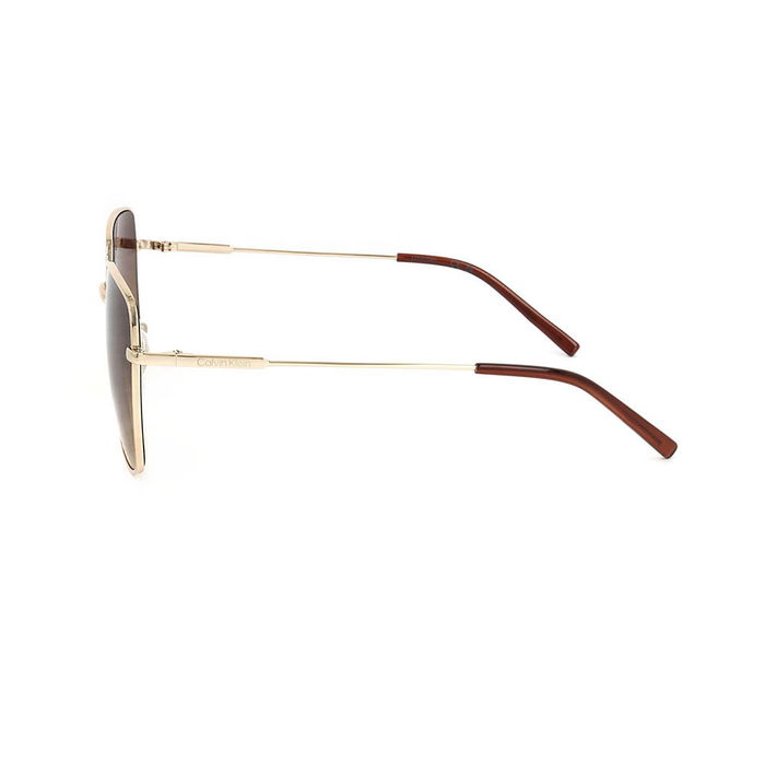 Calvin Klein Lunettes de Soleil CK22121S Femme Monture Carrée Métal 145 mm