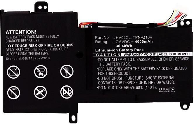 CoreParts Batterie pour HP Pavilion X360 11.6" - 30.4Wh / 4000mAh - Compatible avec Pavilion X360 11-K013CL et modèles similaires - Li-ion 7.6V - Noir CoreParts Batterie pour HP Pavilion X360 11.6" - 30.4Wh / 4000mAh - Compatible avec Pavilion X360 11-K013CL et modèles similaires - Li-ion 7.6V - Noir