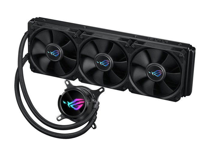 Asus ROG Strix LC III 360 Kit de Refroidissement Liquide pour Processeur, Radiateur 360 mm, 3 Ventilateurs 120 mm, Pompe PWM, Écran LCD, RGB Asus ROG Strix LC III 360 Kit de Refroidissement Liquide pour Processeur, Radiateur 360 mm, 3 Ventilateurs 120 mm, Pompe PWM, Écran LCD, RGB