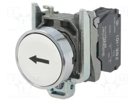 SCHNEIDER ELECTRIC Bouton-poussoir Harmony XB4 blanc NO plat 22mm