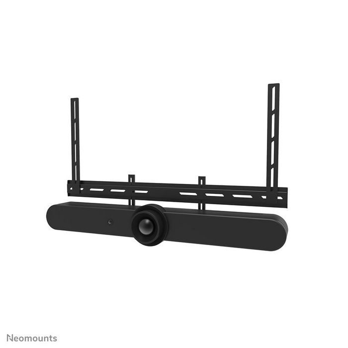Neomounts AV2 500BL Kit Vidéobar Universel pour TV/Écrans 43"+ et Barres de Son, Support VESA 200x200 à 800x600, Charge Max 10 kg, Noir