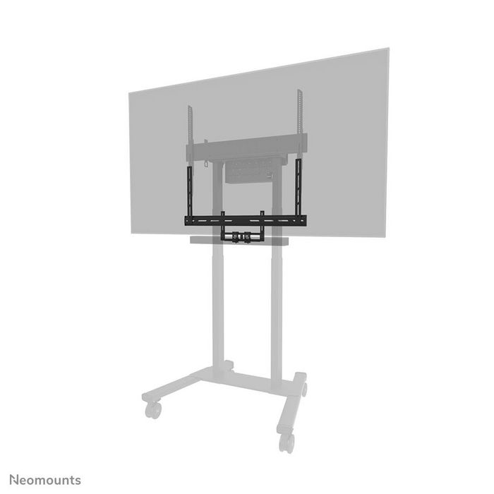 Neomounts AV2 500BL Kit Vidéobar Universel pour TV/Écrans 43"+ et Barres de Son, Support VESA 200x200 à 800x600, Charge Max 10 kg, Noir