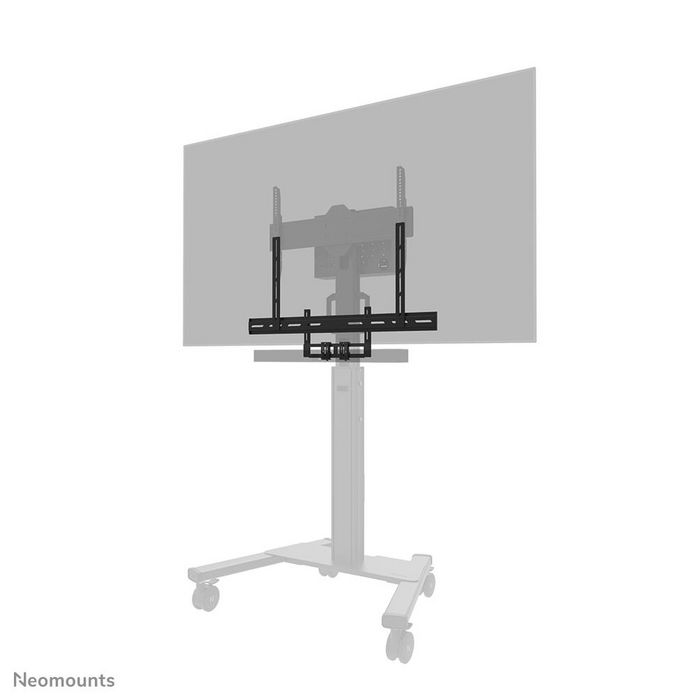 Neomounts AV2 500BL Kit Vidéobar Universel pour TV/Écrans 43"+ et Barres de Son, Support VESA 200x200 à 800x600, Charge Max 10 kg, Noir