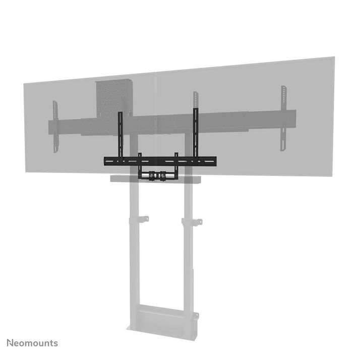 Neomounts AV2 500BL Kit Vidéobar Universel pour TV/Écrans 43"+ et Barres de Son, Support VESA 200x200 à 800x600, Charge Max 10 kg, Noir