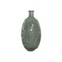 Home ESPRIT Vase Vert Cristal recyclé Tropical Feuille d'une plante