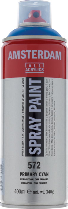 Amsterdam Spraypaint Cyan Primario 572 - 400 ml Amsterdam Spraypaint Cyan Primario 572 - 400 ml