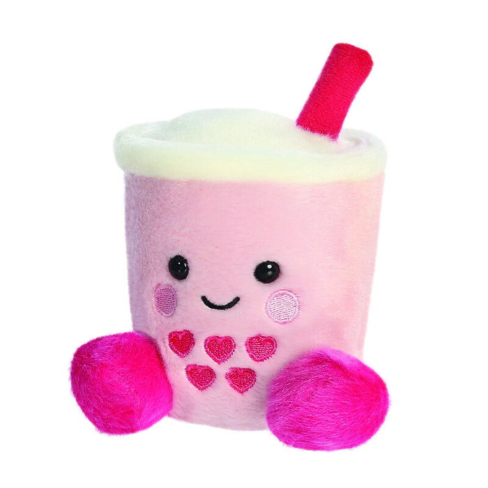 AURORA - Peluche Bubble Tea Palm Pals 13 cm - Peluche douce et marquée CE