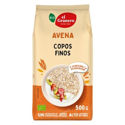 EL GRANERO Copos finos de avena integral bio 500 g EL GRANERO Copos finos de avena integral bio 500 g
