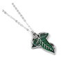 Le Seigneur des Anneaux pendentif et collier argent The Leaf of Lorien