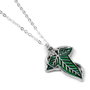 THE CARAT SHOP Colgante La Hoja de Lorien - Collier Le Seigneur des Anneaux en alliage de zinc avec détails émaillés