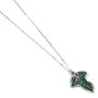 THE CARAT SHOP Colgante La Hoja de Lorien - Collier Le Seigneur des Anneaux en alliage de zinc avec détails émaillés