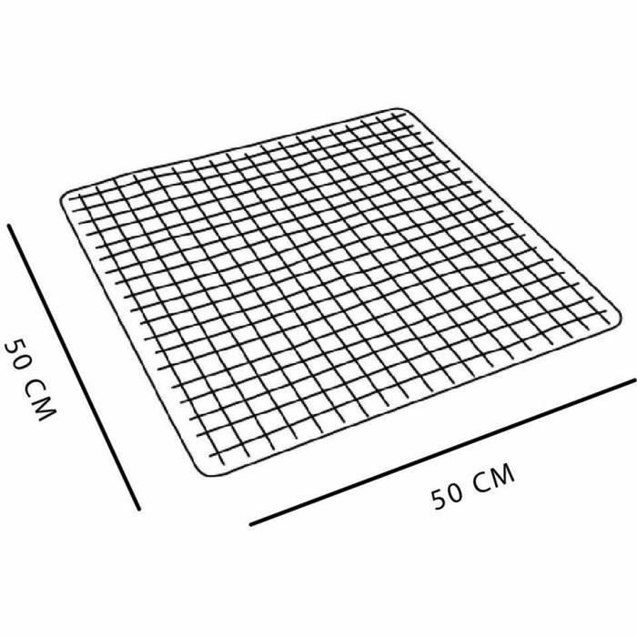 Today Tapis anti-dérapant carré bleu 50 x 50 cm