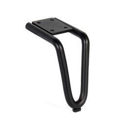 Q&Q Pata métallique Victoria H100/H120 avec hauteur réglable jusqu'à 120 cm - Finition noire mate