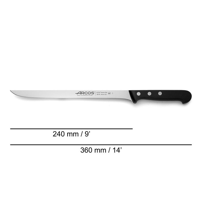 Couteau à jambon Arcos serie universal Acier 24 cm Couteau à jambon Arcos serie universal Acier 24 cm