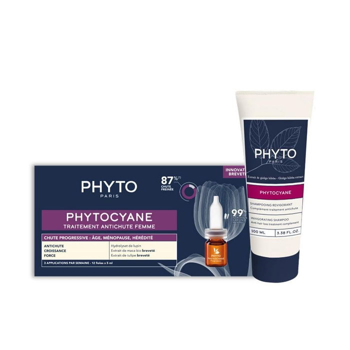 Phyto Coffret PHYTOCYANE Chute de Cheveux Progressive + Shampoing 2 pièces Phyto Coffret PHYTOCYANE Chute de Cheveux Progressive + Shampoing 2 pièces