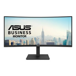 ASUS Monitor VA34VCPSR 90LM08JJ-B02170 - 34 pouces WQHD incurvé, USB-C PD 96W, RJ45, USB-Hub, faible lumière bleue